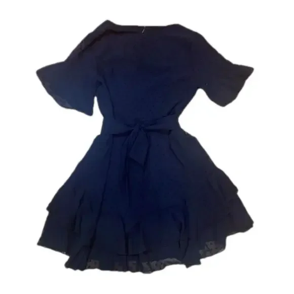 Showpo navy ruffled dress - Picture 7 of 7